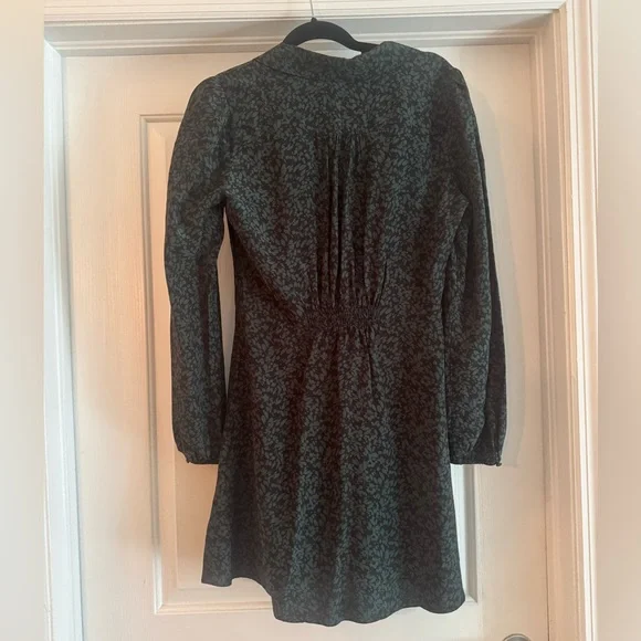 NWT Madewell Long-Sleeve Mini Shirtdress in Floral - Picture 3 of 4